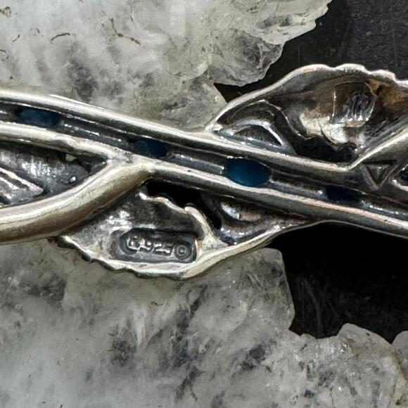 Carolyn Pollack Sterling Sleeping Beauty Turquoise Decorated Bracelet For Women - Picture 7 of 10